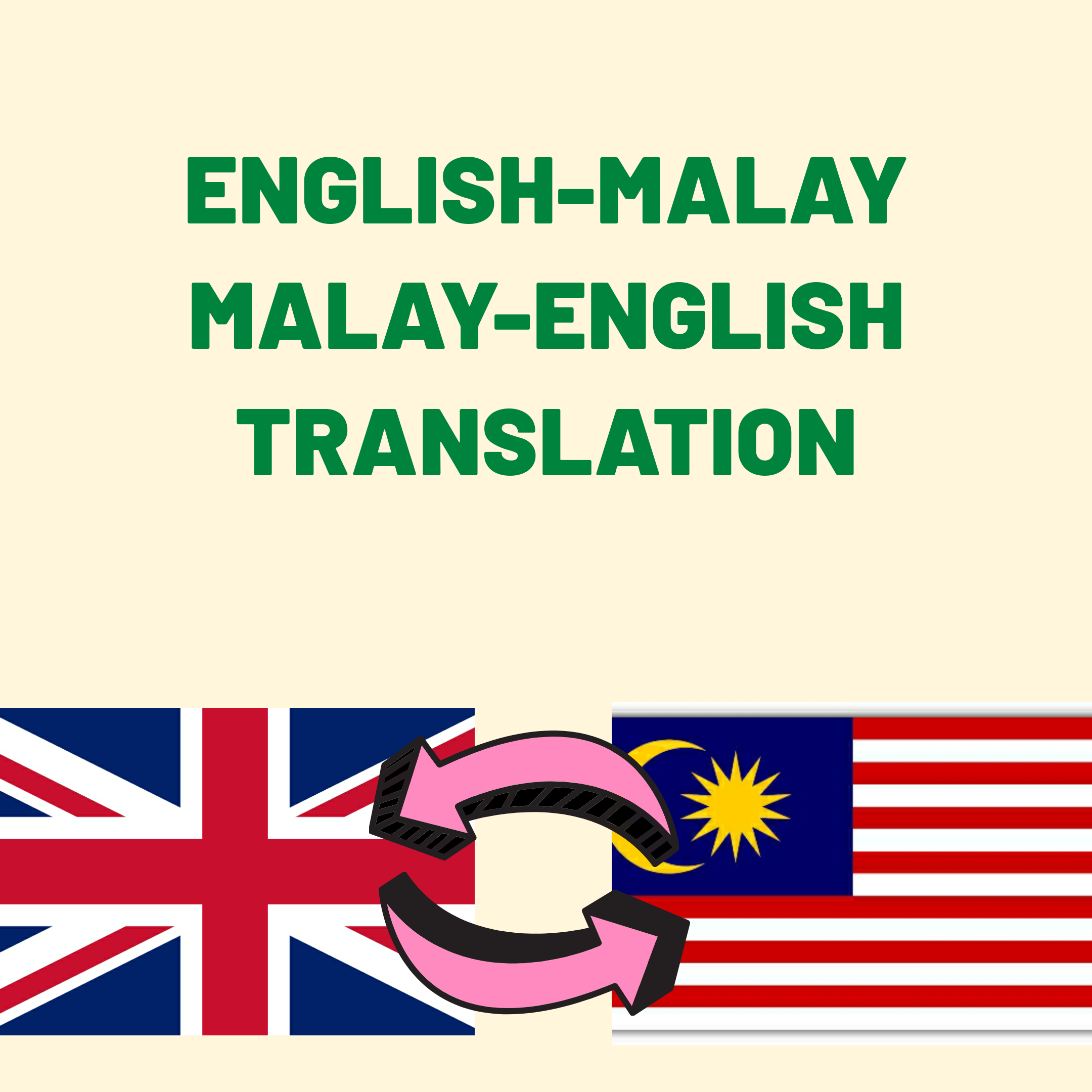 To translite malay english English
