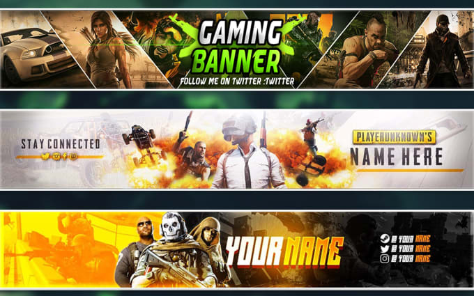I will design a gaming banner for your social media account - AnyTask.com