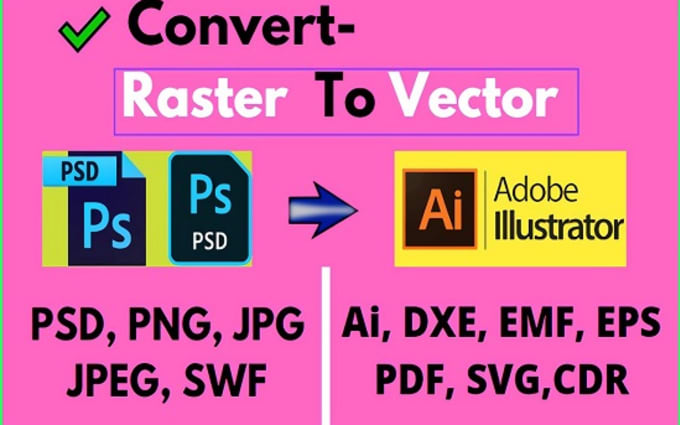 Vector Tracing, Vectorize, Vector Trace & Raster to Vector - AnyTask.com