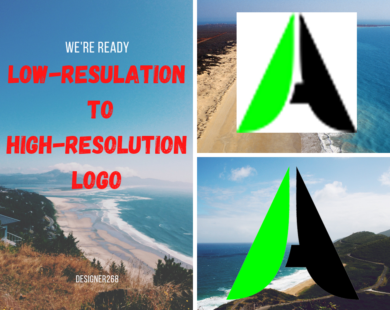 I can redesign your low resolution logo to make it high resolution logo ...