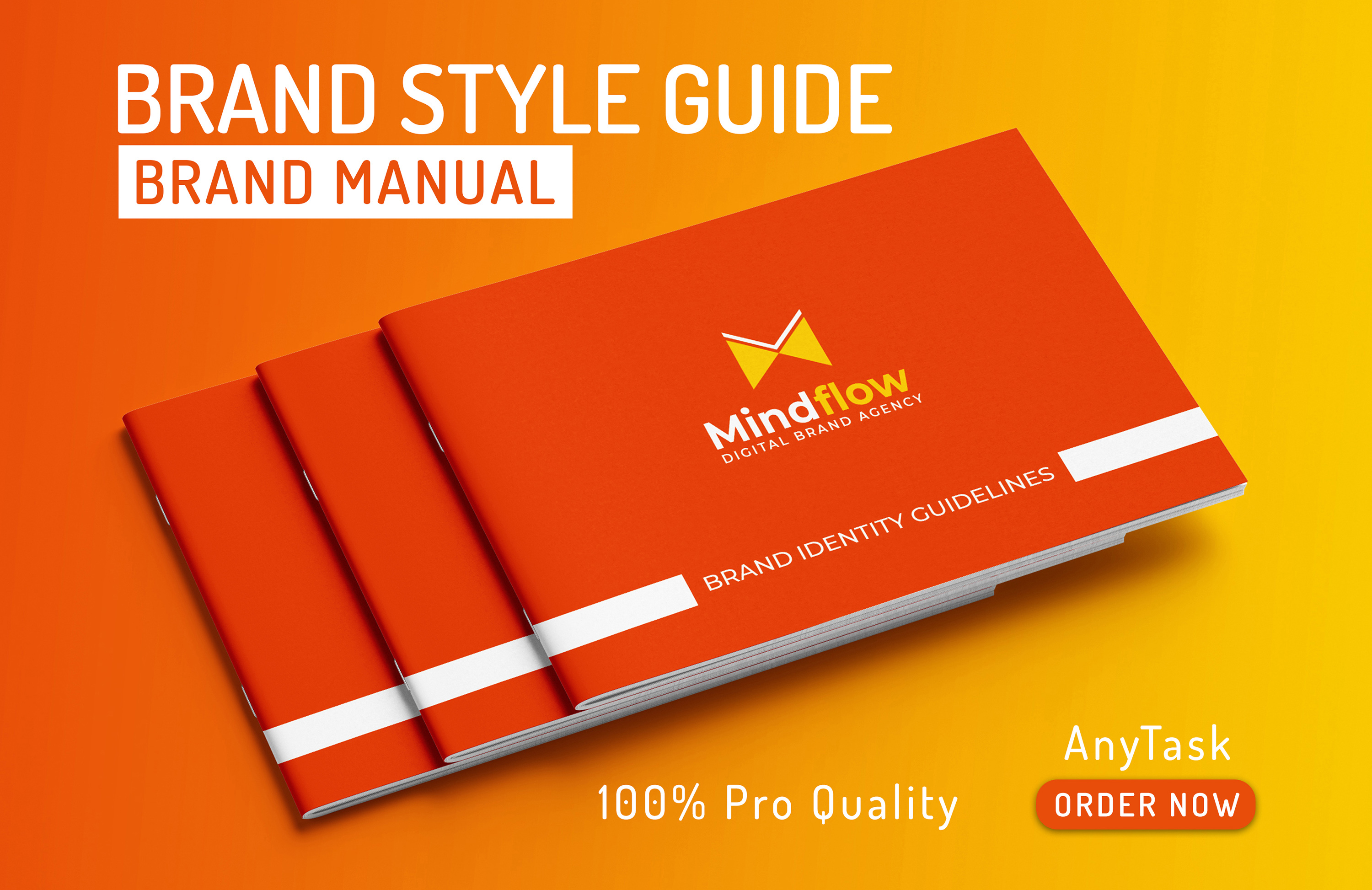 I will do a modern Brand Style Guide or Brand Book with logo - AnyTask.com