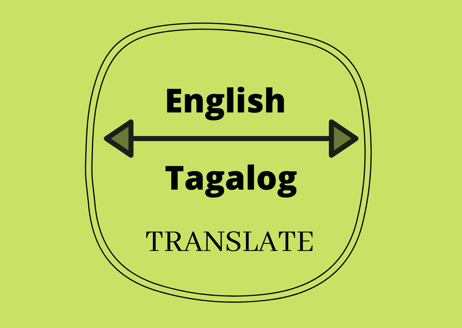 Tagalog translate to english