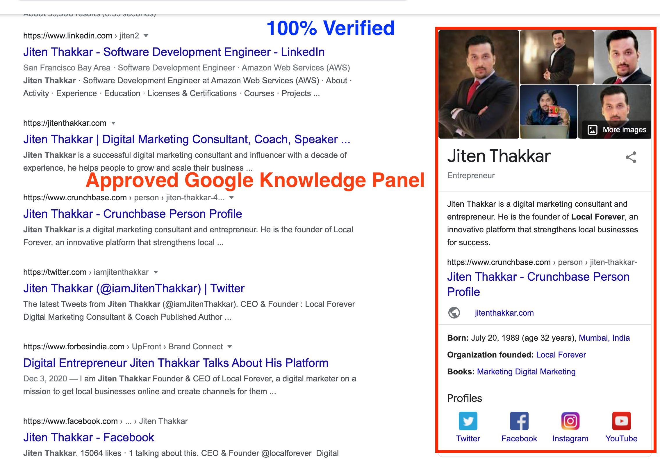 I will create Google Knowledge Panel for You