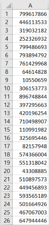 Random unique number generation - AnyTask.com