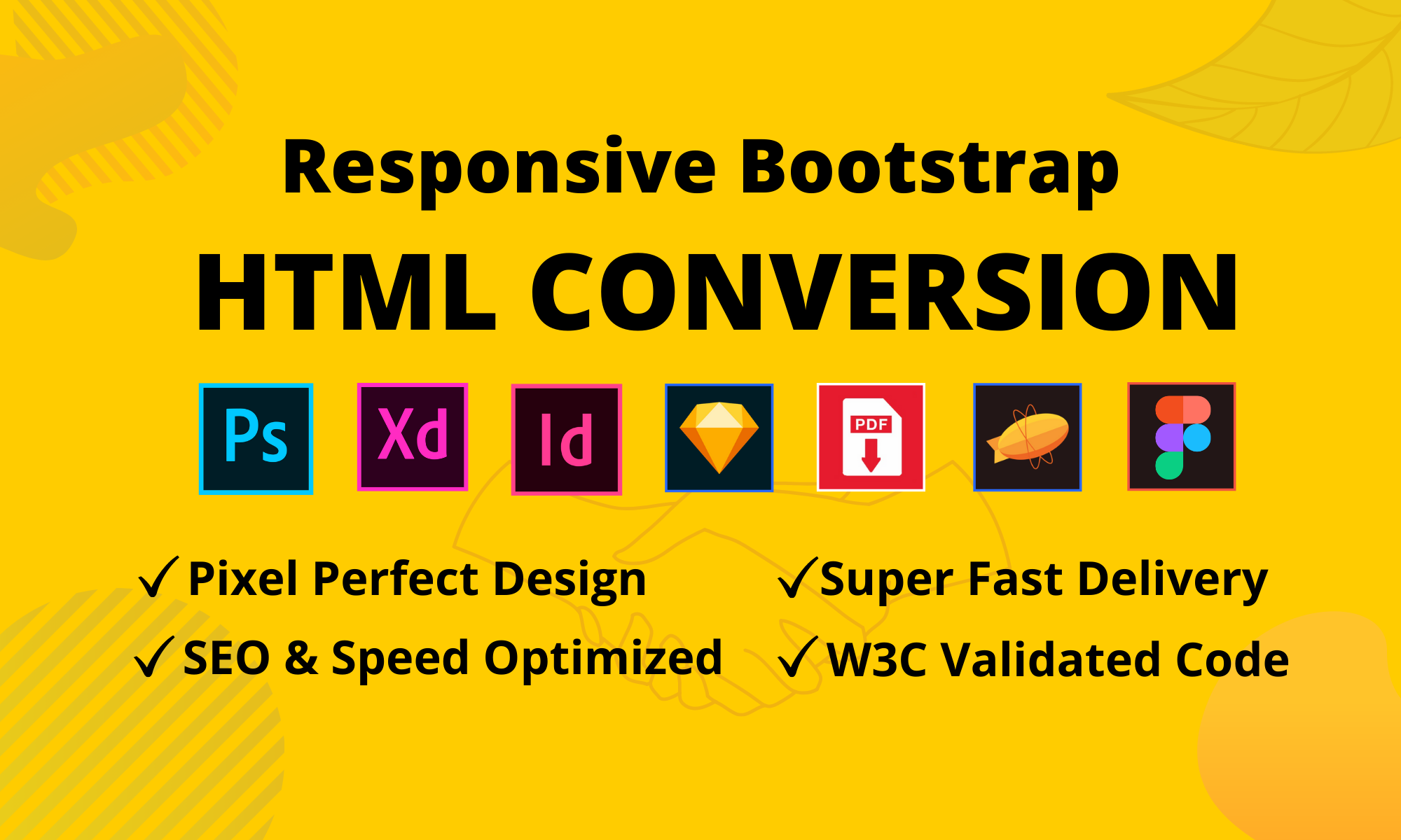 I will convert figma to html, psd to html, xd to HTML Bootstrap5 for $10,  freelancer MD Shariful Islam (dev_shariful) – Kwork