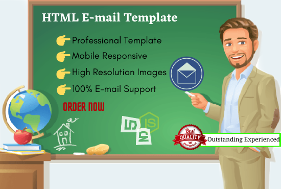 I will design responsive code HTML email template - AnyTask.com