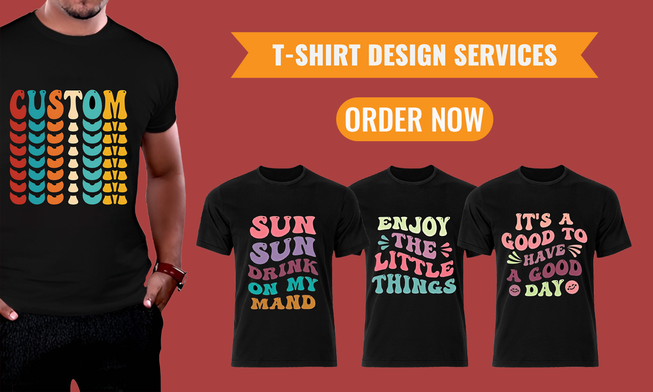 I will Create Groovy Retro Wavy T-shirt Design for your Merchandise ...