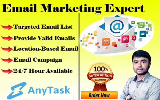 I will do write email marketing and your targeted email collection list