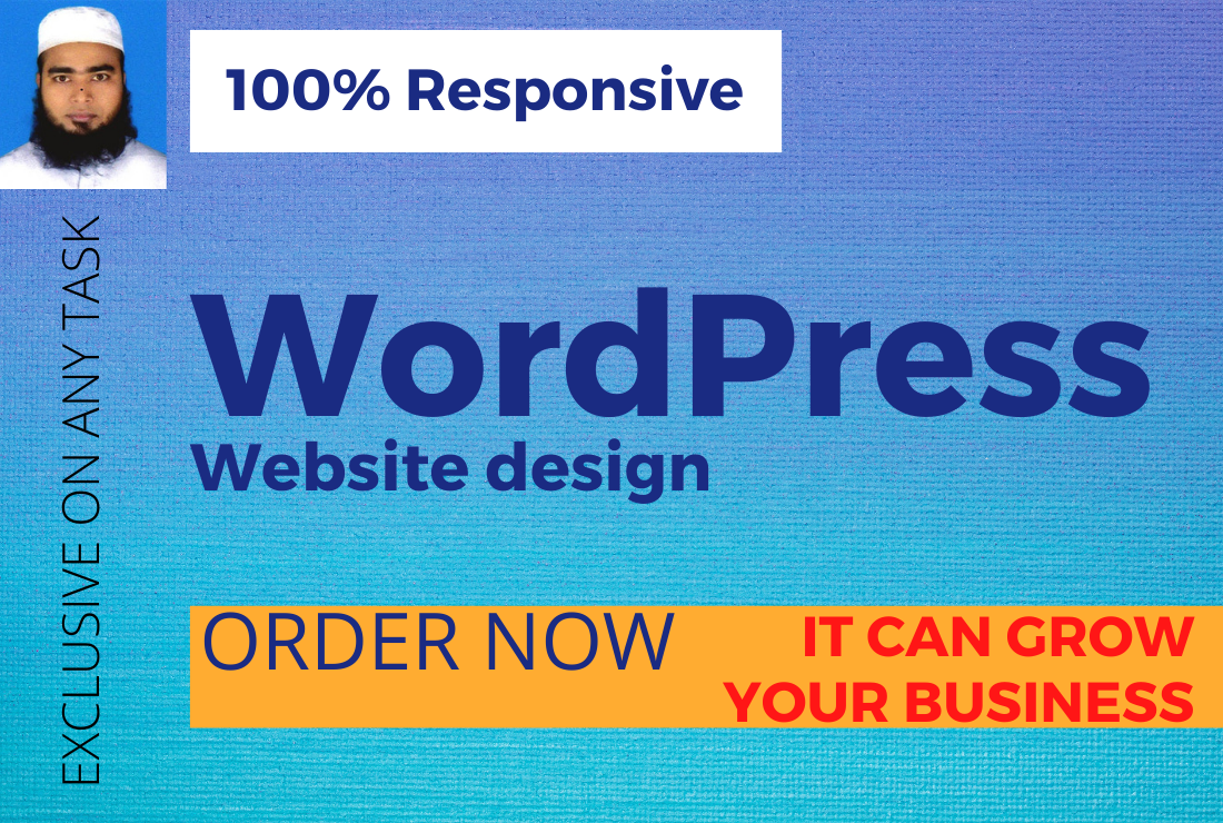 I will build a niche and responsive WordPress website design - AnyTask.com