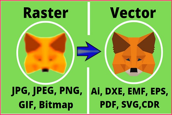 Vector Tracing, Vectorize, Vector Trace & Raster to Vector - AnyTask.com