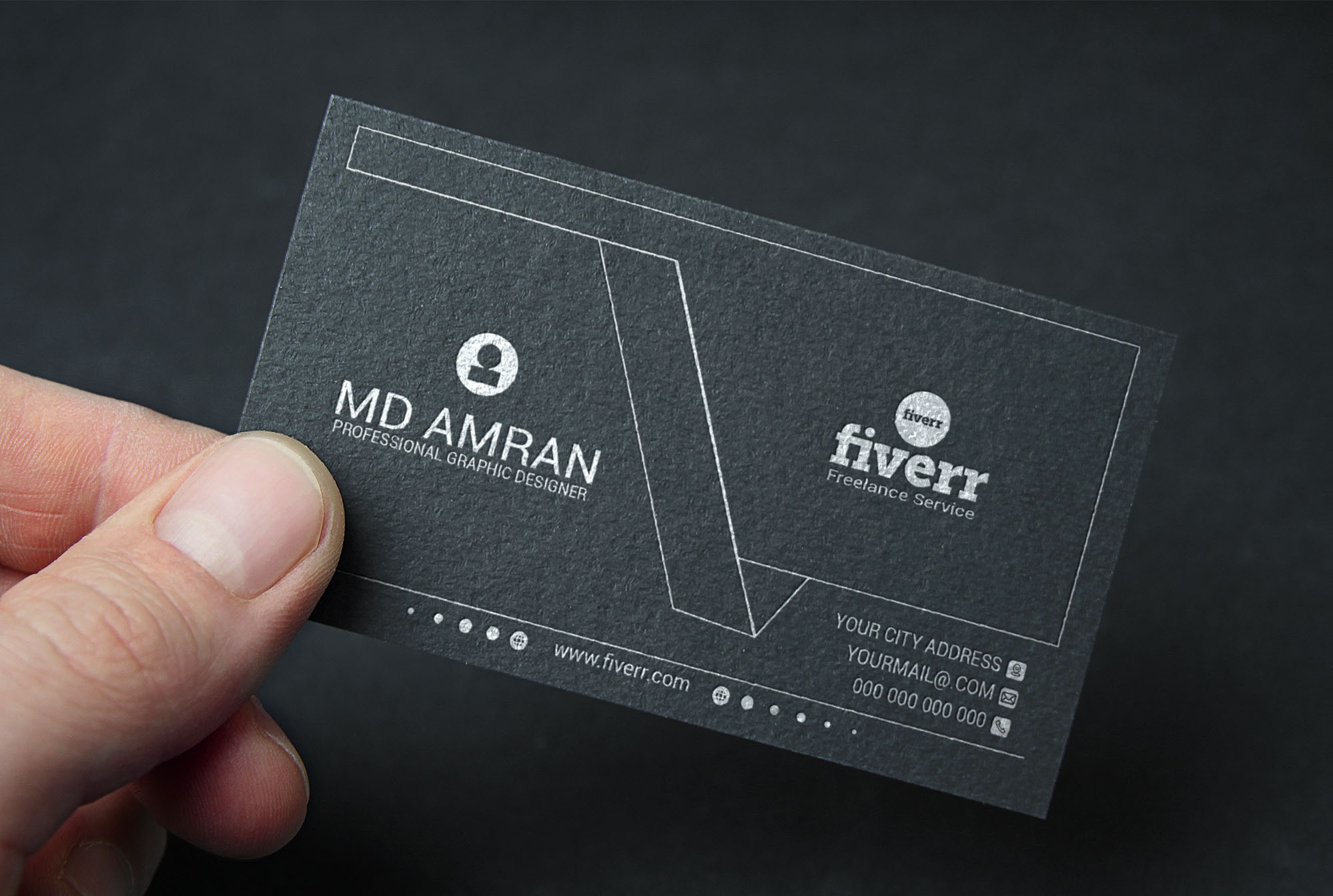 I will do minimal business card design - AnyTask.com