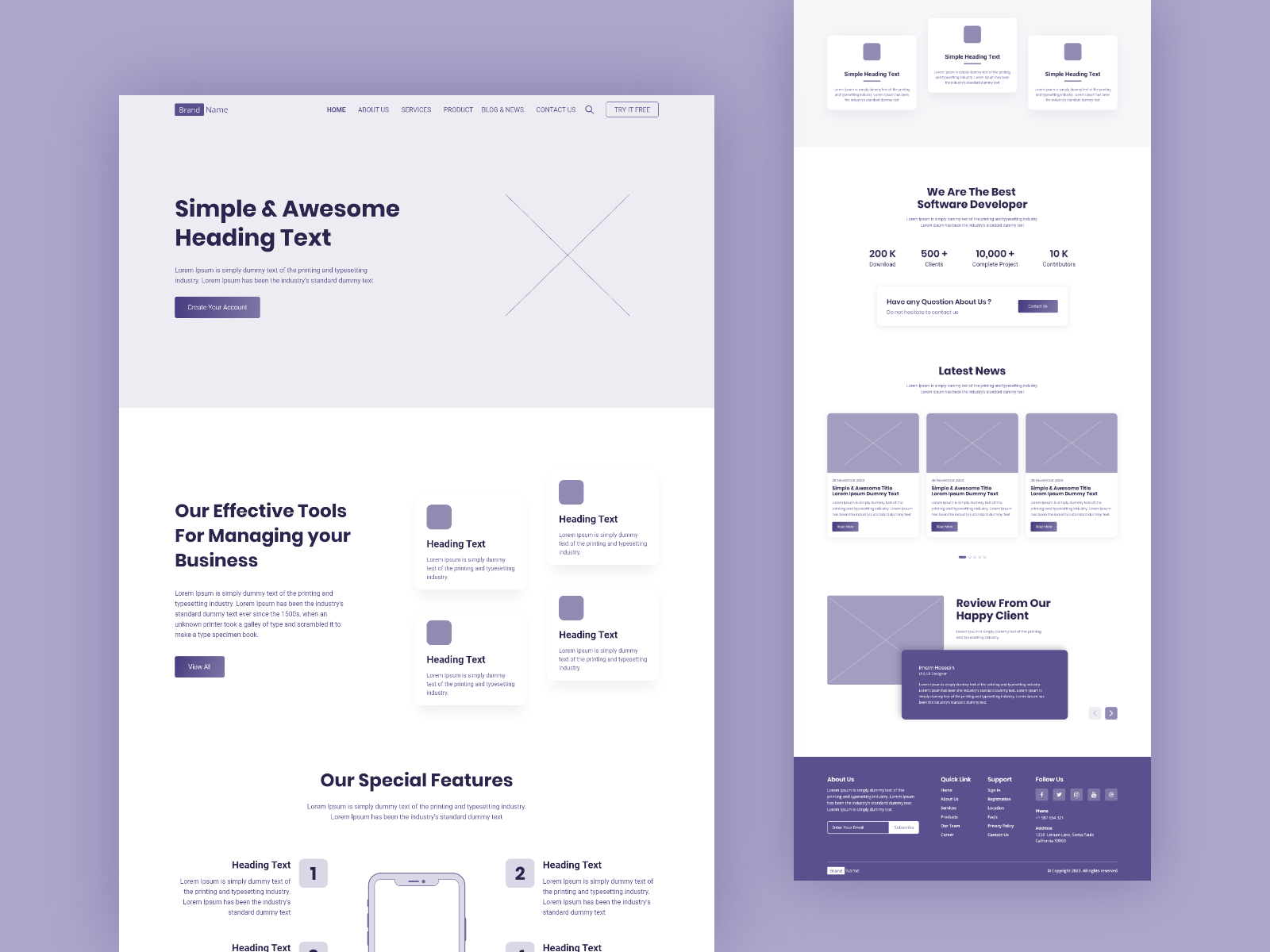 Professional Wireframe UI/UX Design for your website with adobe xd